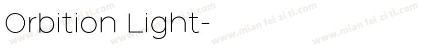 Orbition Light字体转换